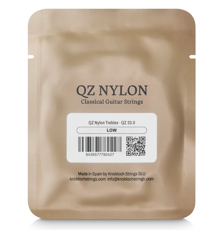 Knobloch QZ 33.0 (200AQZ) Nylon Treble Set - Low Tension Classical Guitar Strings