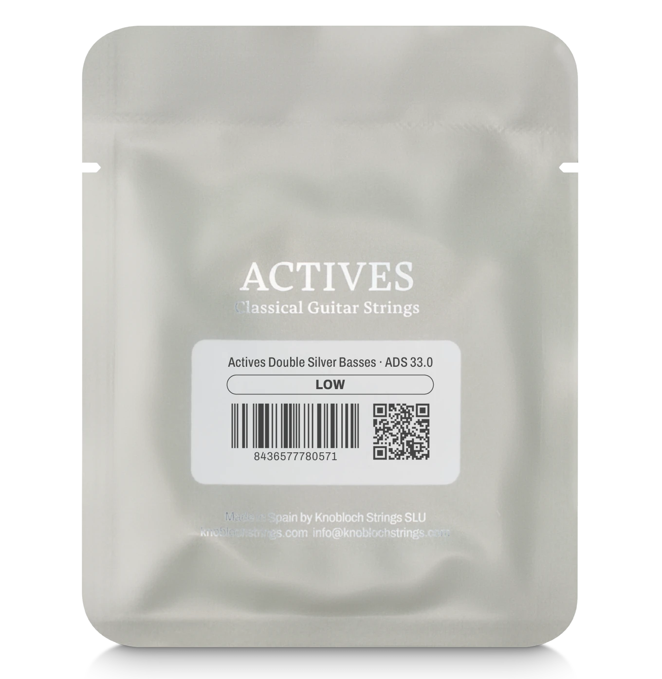 Knobloch ADS 33.0 (200ADS) - Actives Double Silver Bass Set - Low Tension Classical Guitar Strings