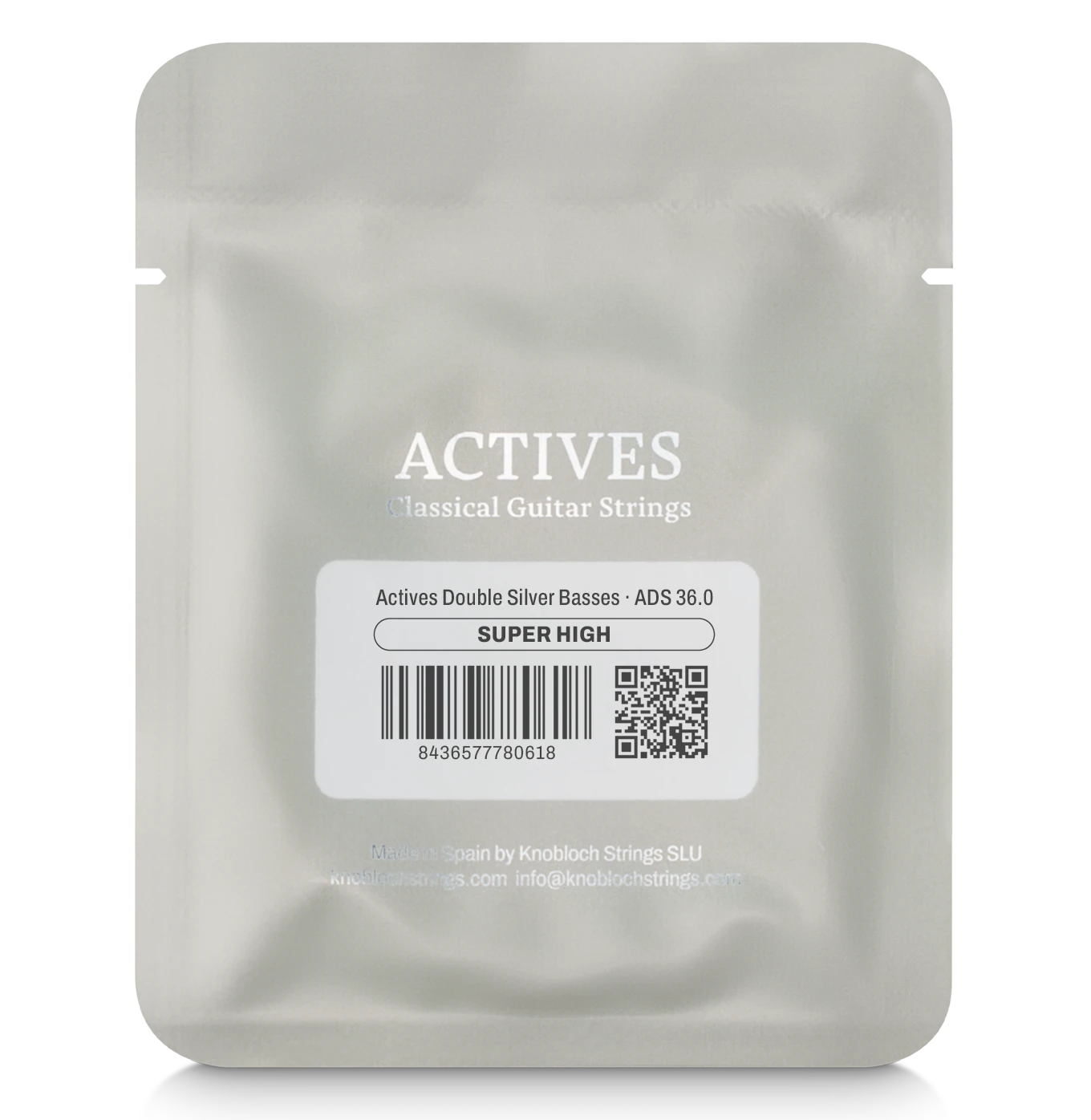 Knobloch ADS 36.0 (600ADS) - Actives Double Silver Bass Set - Super High Tension Classical Guitar Strings