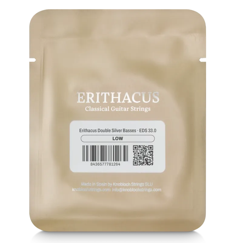 Knobloch EDS 33.0 (Previously 31.5) - Erithacus Double Silver - Bass Set - Low Tension Classical Guitar Strings