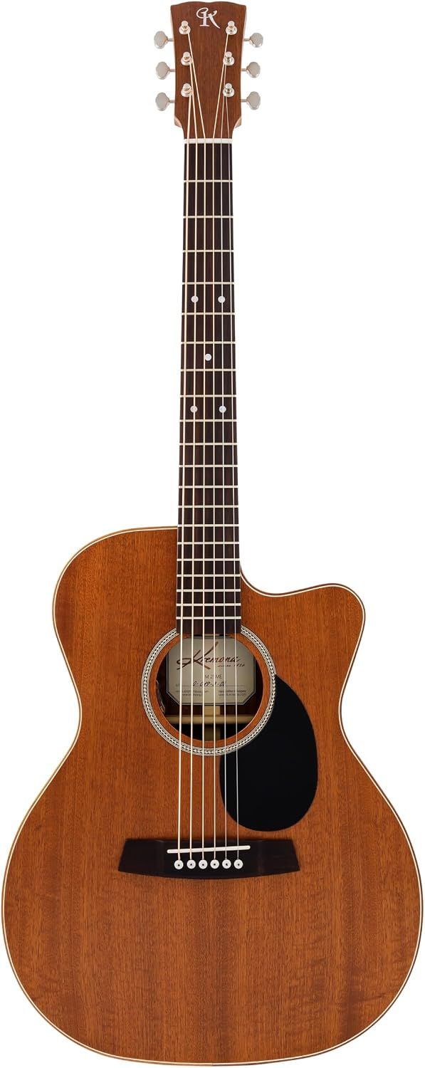 Kremona M25ME-CW - Acoustic Electric, Solid Mahogany top and back with Deluxe Hardshell Case