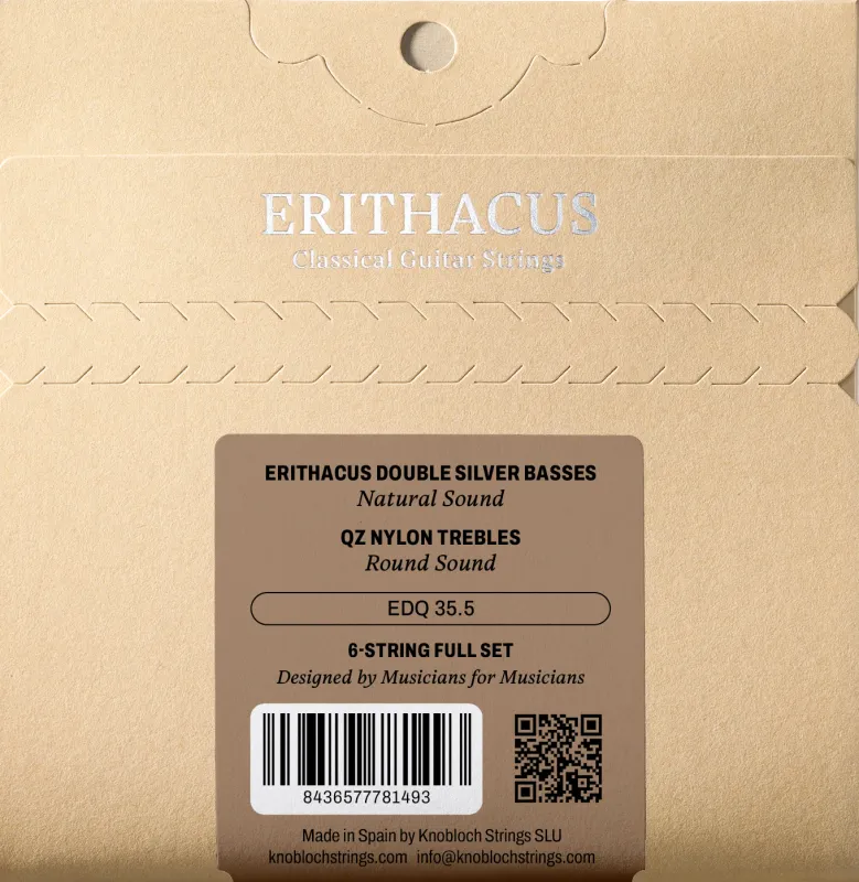 Knobloch Erithacus QZ EDQ 35.5 Extra High Tension Nylon Classical Guitar Strings