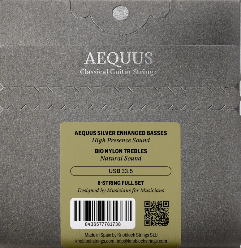 Knobloch USB33.5 Classical Guitar Strings Set – Medium Tension