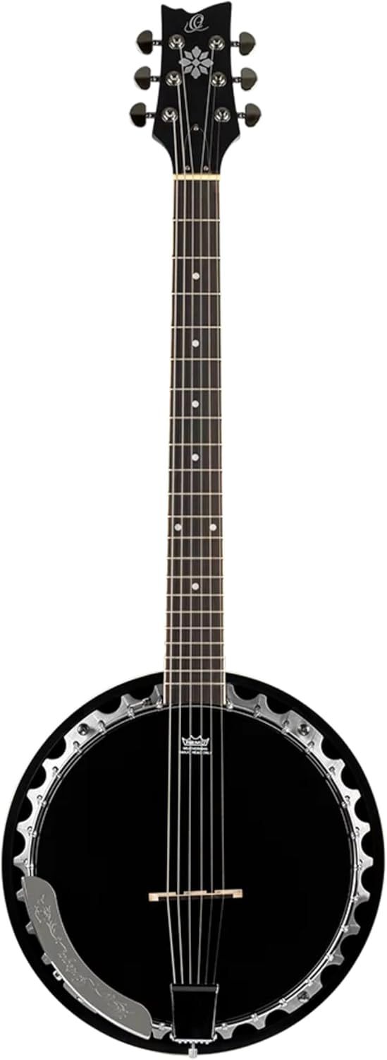 Ortega OBJ350/6-SBK - Raven Series - Six String Banjo - Black