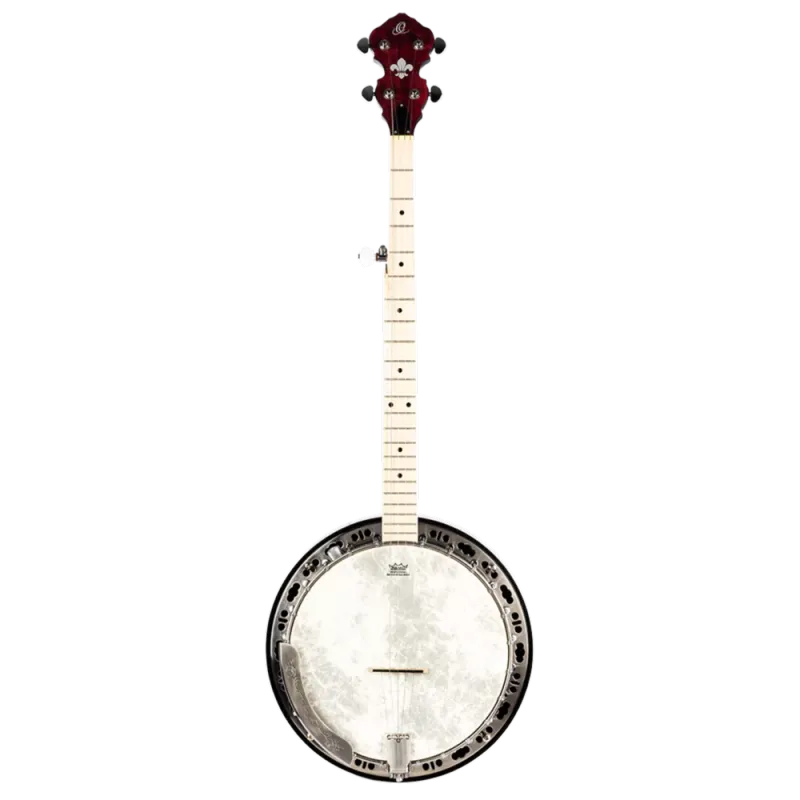Ortega Falcon Series 5-String Acoustic Electric Banjo - Maple Fire Red - OBJE400TFR Ortega Falcon Series 5-String Acoustic Electric Banjo - Maple Fire Red - OBJE400TFR