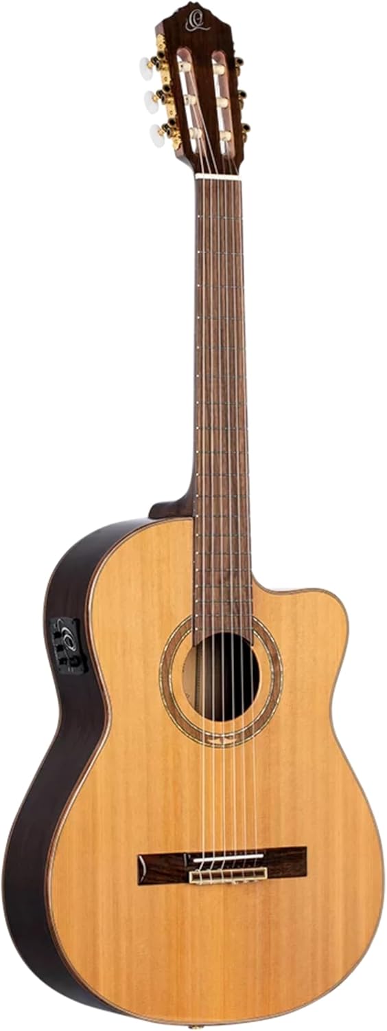 Ortega Performer Series - RCE159-MN - Solid Top Slim Neck Acoustic-Electric Nylon Classical Guitar w/Gig Bag