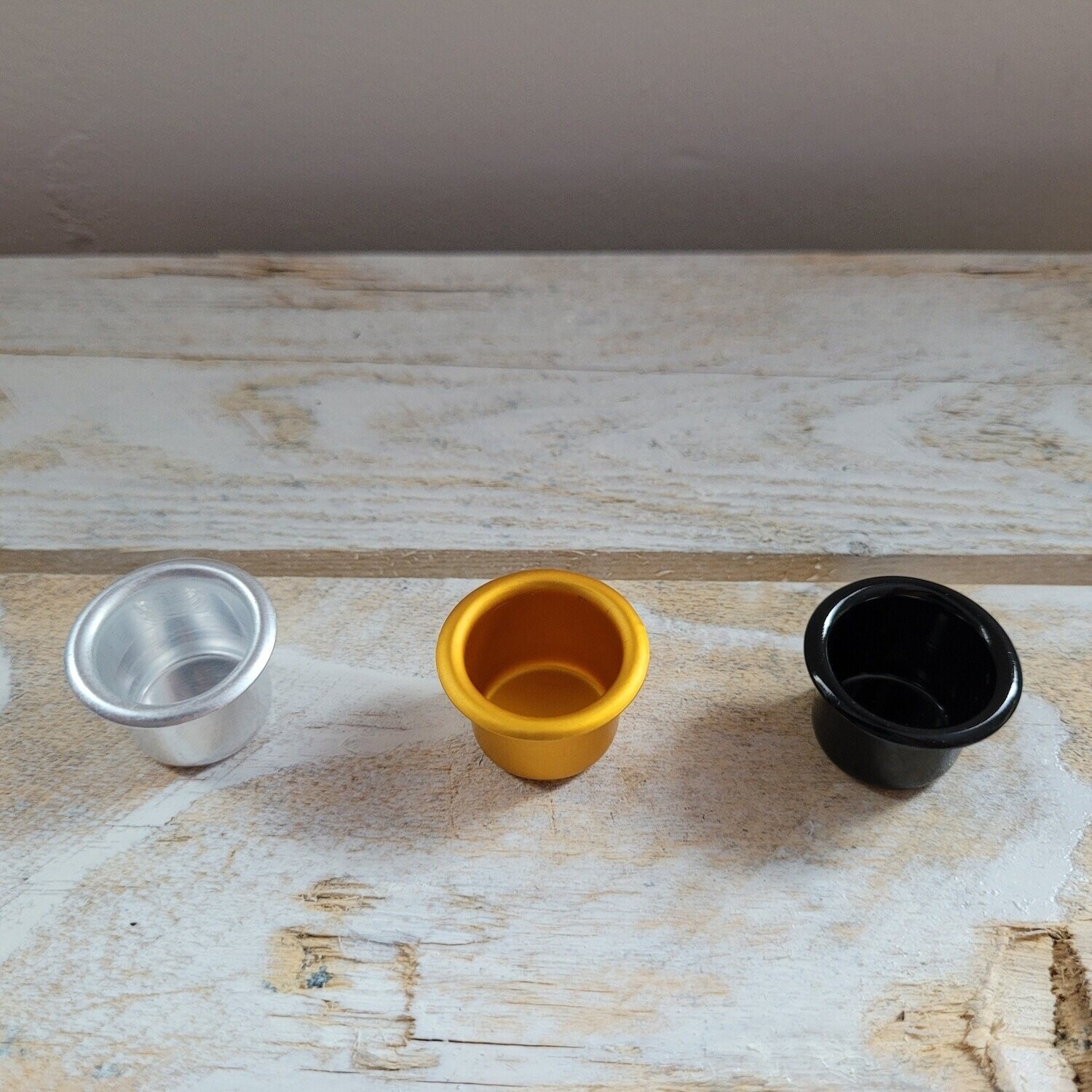 Kerzentüllen/Teelichthalter verschiedene Modelle, Kerzentüllen/Teelichthalter: K30012 Kerzentülle silber