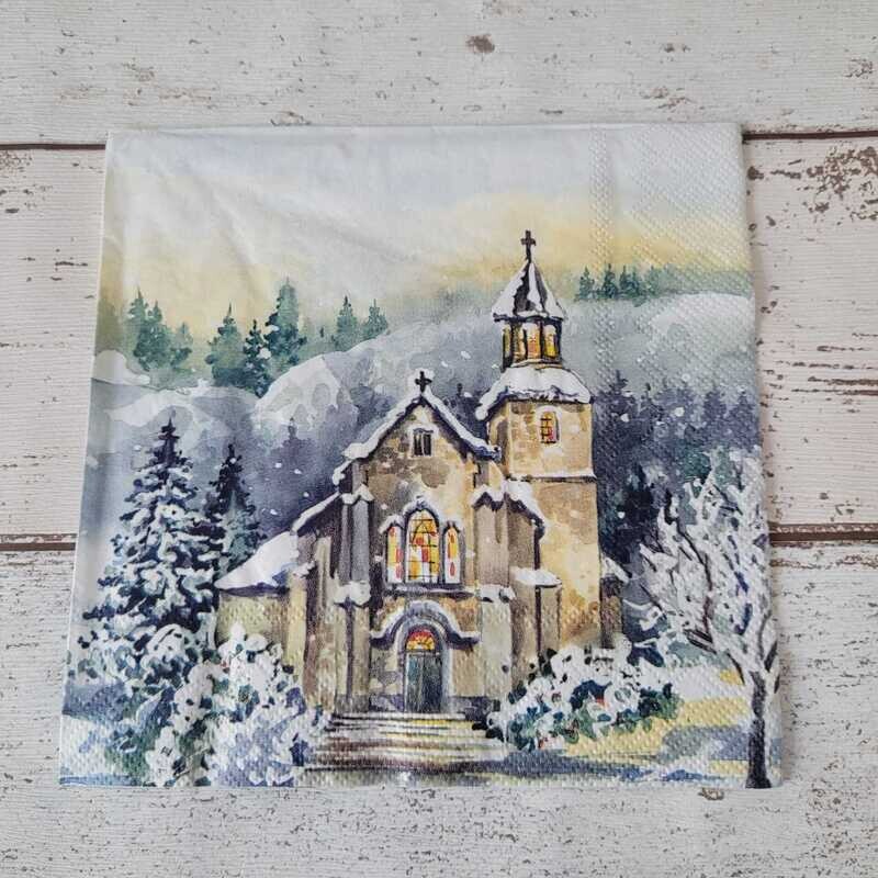 Serviette ♥Wintermorgen♥