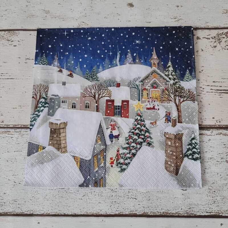 Serviette ♥Schneegestöber♥