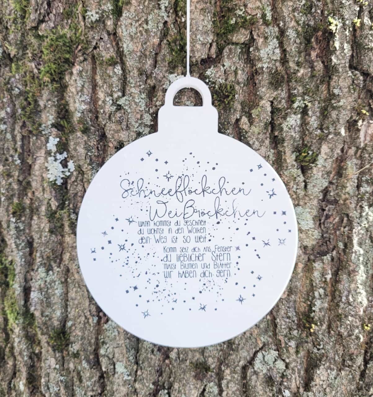 Silikon - Gießform - Weihnachtskugel Blanko