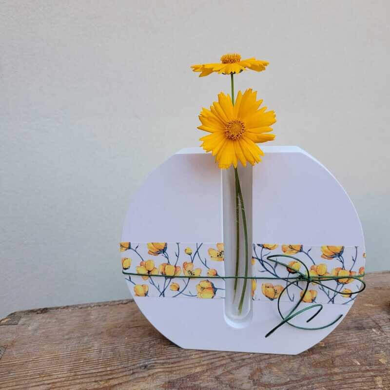 Silikon - Gießform - Moderne Blumenvase Silikon - Gießform - Moderne Blumenvase "Rund"- Reagenzglas - Kerze♥