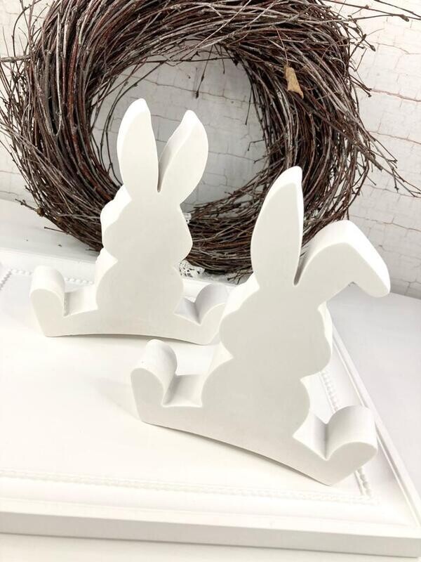 Silikon - Gießform - Osterhase Langohr und Knickohr im Spagat Silikon - Gießform - Osterhase Langohr und Knickohr im Spagat