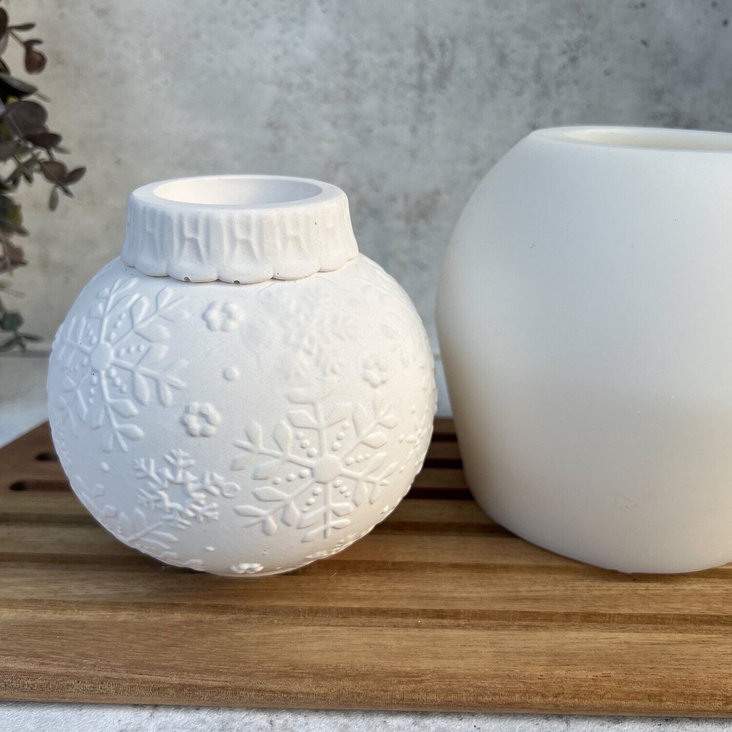 Tcdwla 2er Set Silikonformen Für Kerzenhalter - Bär & Ballon Motive, DIY Gießformen Für Weihnachtsdekoration