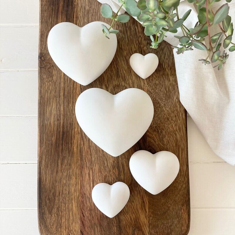 Silikon - Gießform - Herzen in 5 Grössen - B-WARE/ Sale 75% Rabatt Silikon - Gießform - Herzen in 5 Grössen - B-WARE/ Sale 75% Rabatt