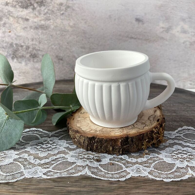 Silikon - Gießform - Silikon - Gießform - "Tasse in Streifendesign ♥"