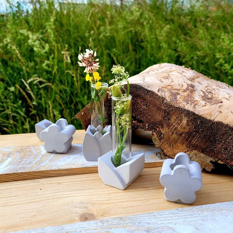 Silikon - Gießform - Kerzendeko - BLUMEN - 3 Varianten Silikon - Gießform - Kerzendeko - BLUMEN - 3 Varianten