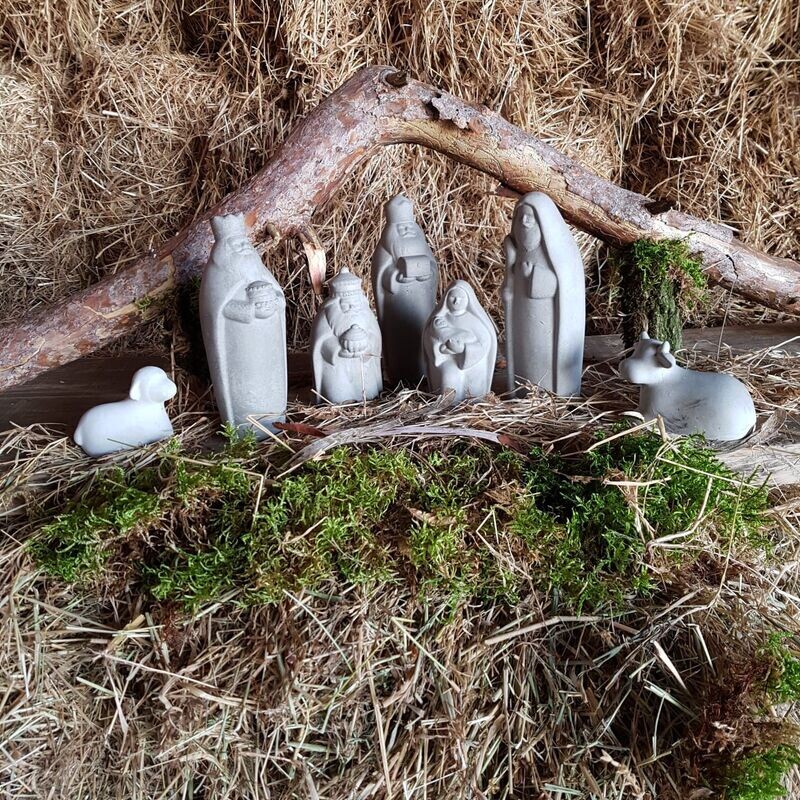 Silikon - Gießform- Krippenfiguren