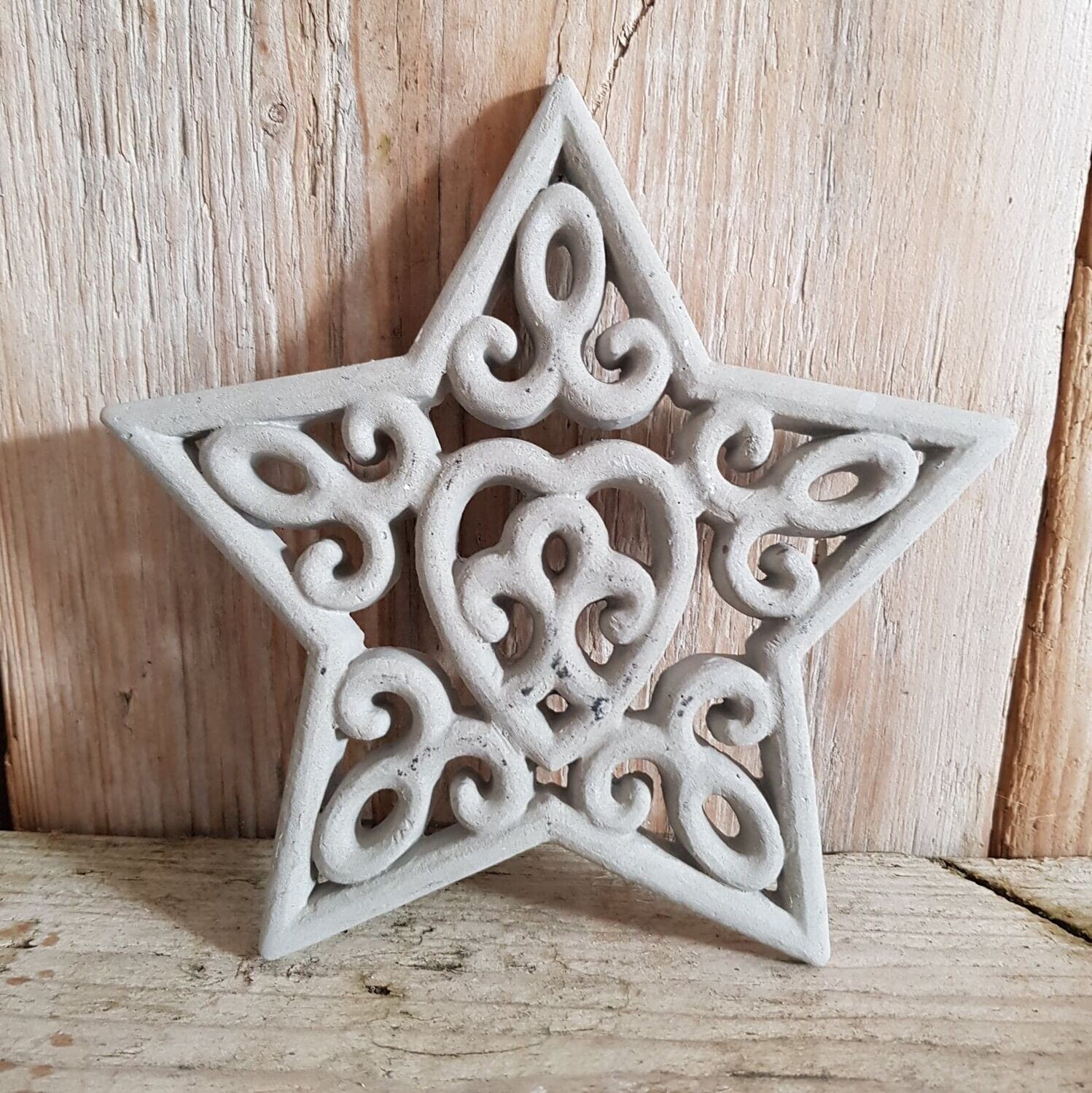 Silikon - Gießform - Ornament "STERN" in 2 Größen
