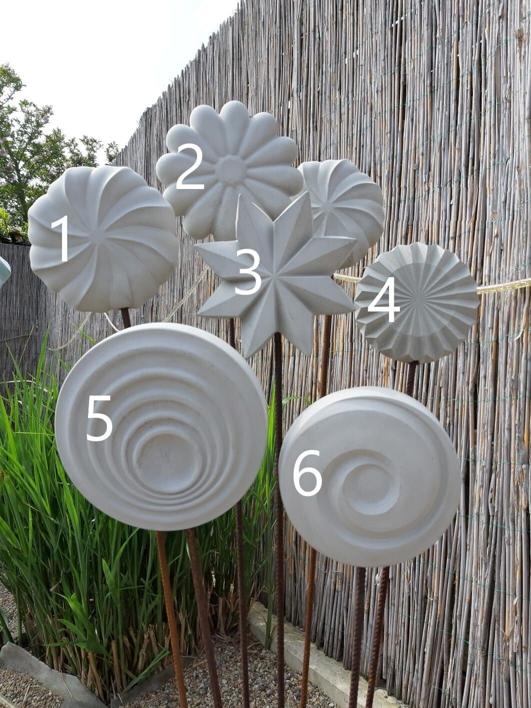Silikon - Gießform -. Relief Gartenstecker sei kreativ♥, Silikon-Gießform Relief Gartenstecker sei kreativ♥: Form 1