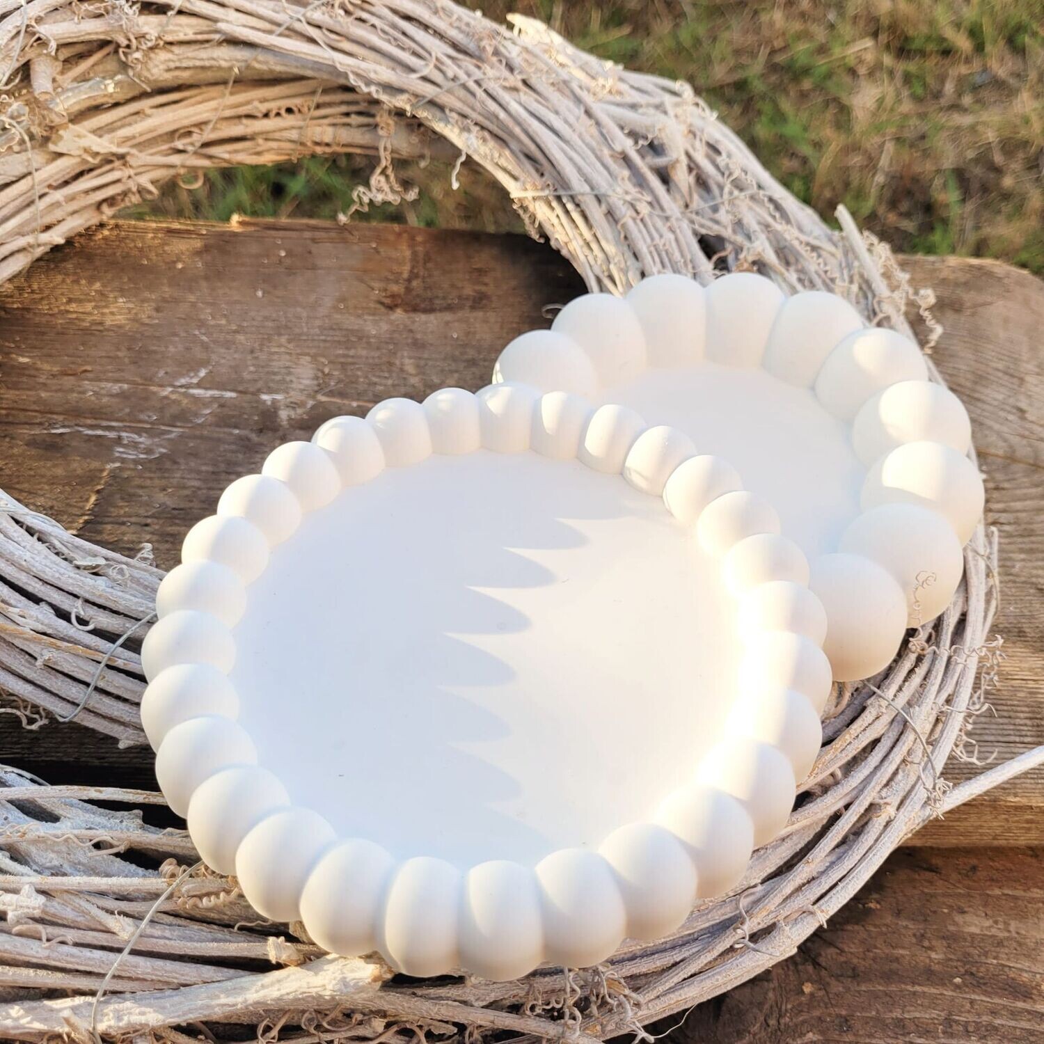 DOITOOL 2 Stück Silikon Untersetzer Formen - DIY Gießform 10x10 Cm