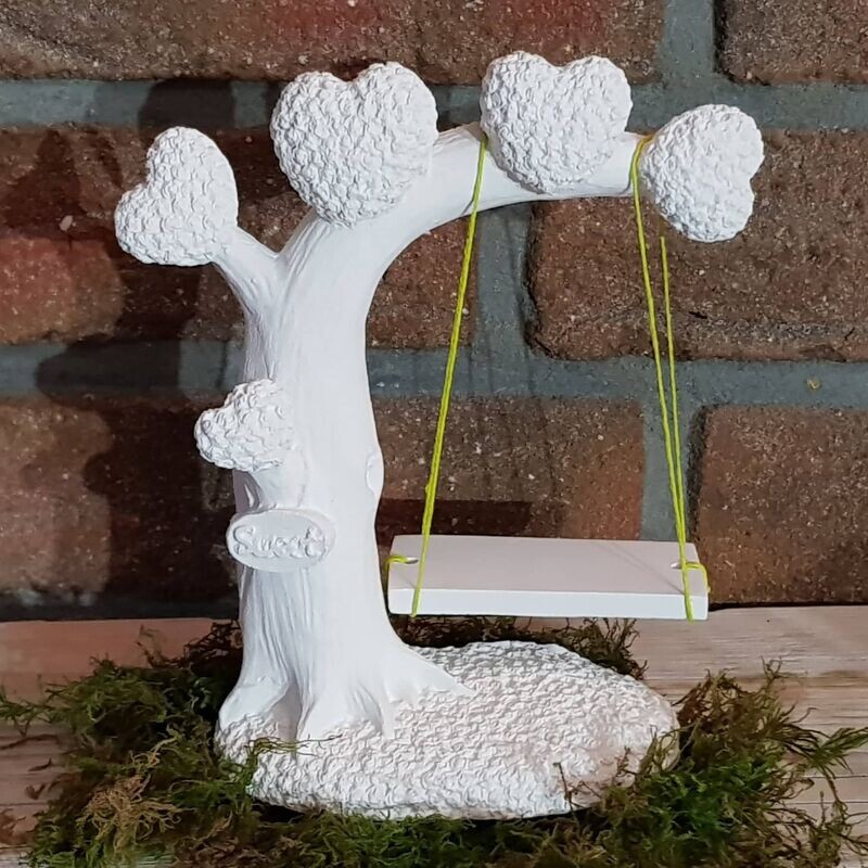 Silikon - Gießform - Baum der Liebe mit Schaukel - 2 teilige Form Silikon - Gießform - Baum der Liebe mit Schaukel - 2 teilige Form