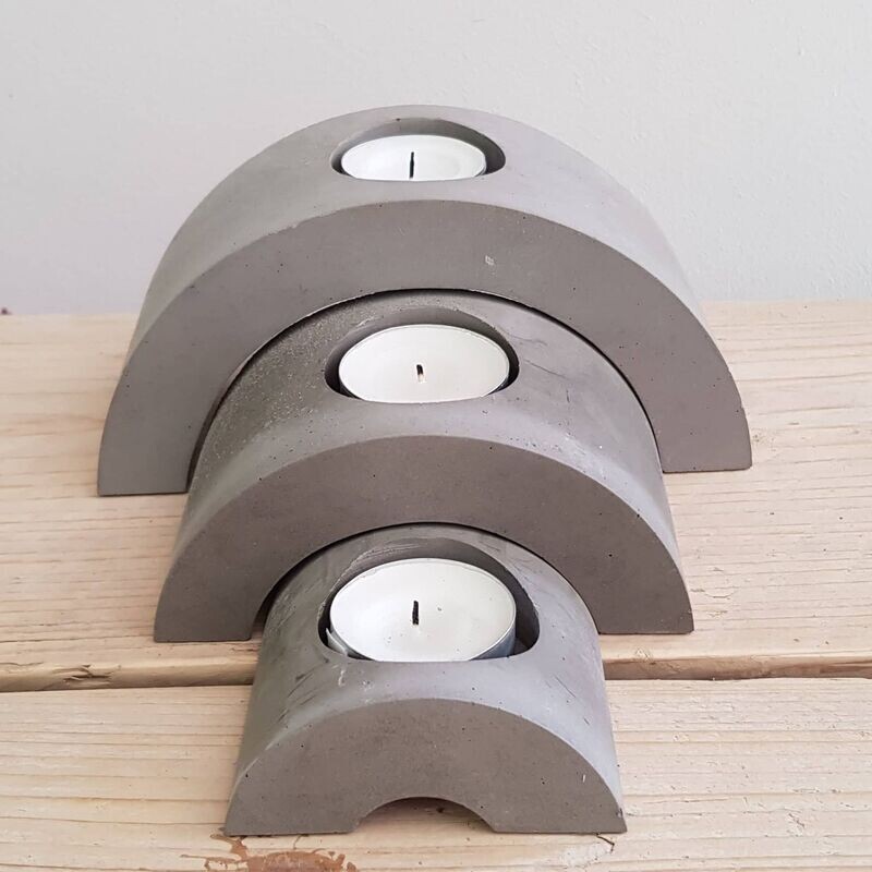 Silikon - Gießform - Designer – Teelichthalter Bögen 3er-Set Silikon - Gießform - Designer – Teelichthalter Bögen 3er-Set