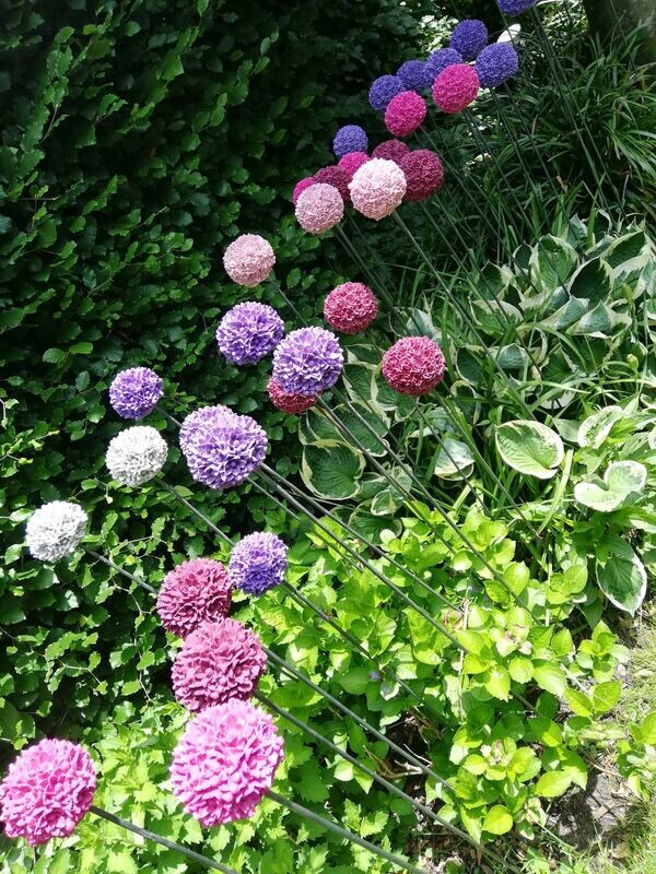 Silikon - Gießform  - Blumenkugel / Allium-VORBESTELLUNG voraussichtlich Ende Juni/Anfang Juli versandbereit