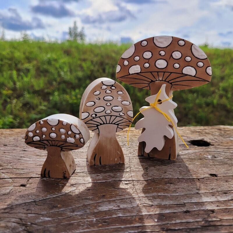 Silikon – Gießform - Waldpilze in 3 Varianten Silikon – Gießform - Waldpilze in 3 Varianten