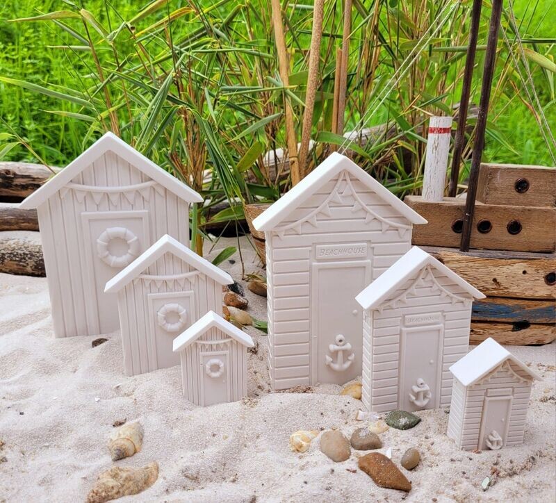 Silikon - Gießform - Beachhäuser – 2 Varianten Silikon - Gießform - Beachhäuser – 2 Varianten
