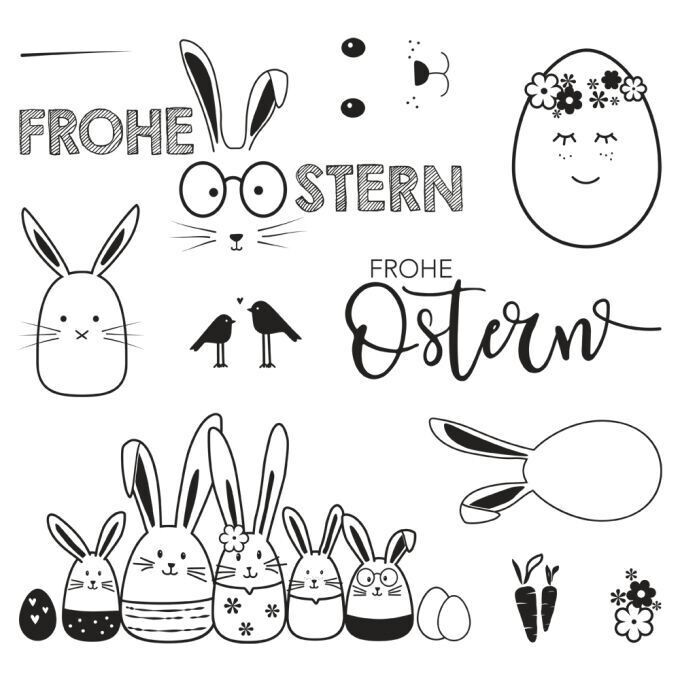 RAYHER - Clear Stamps Frohe Ostern RAYHER - Clear Stamps Frohe Ostern