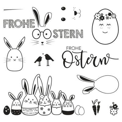 Clear Stamps Frohe Ostern-Rayher