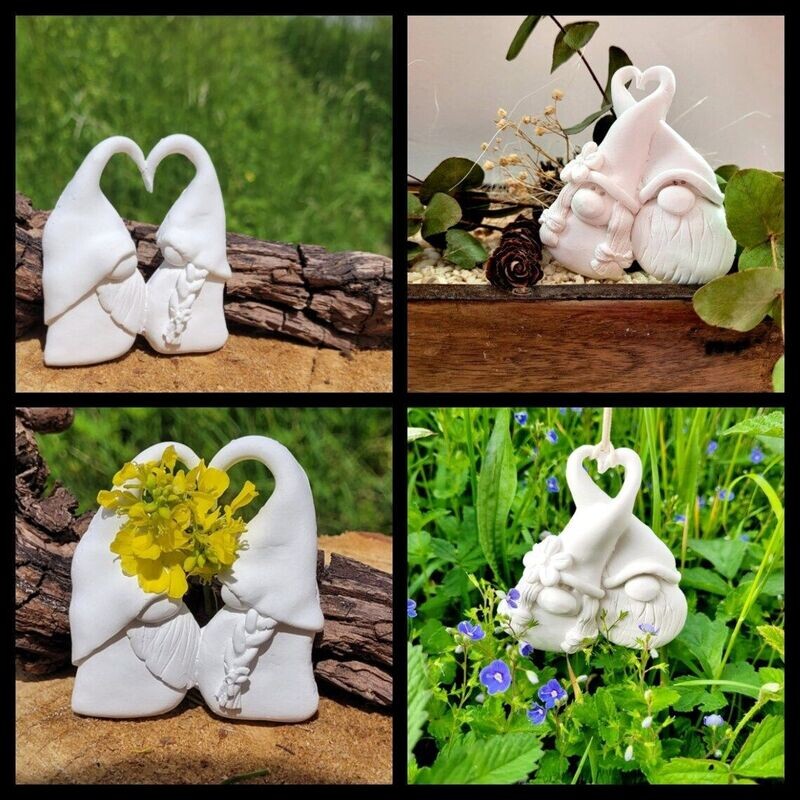 Silikon - Gießform - Süsse Wichtelpärchen ♥ 2 Varianten Silikon - Gießform - Süsse Wichtelpärchen ♥ 2 Varianten