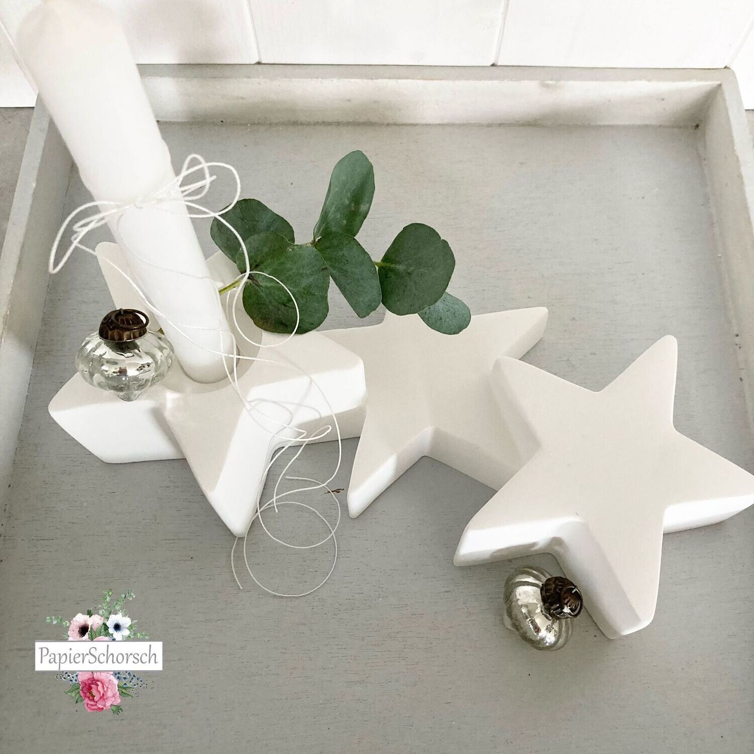 Silikonform Adventskranz Mit Countdown - Für Kerzen, Gips & Harz DIY