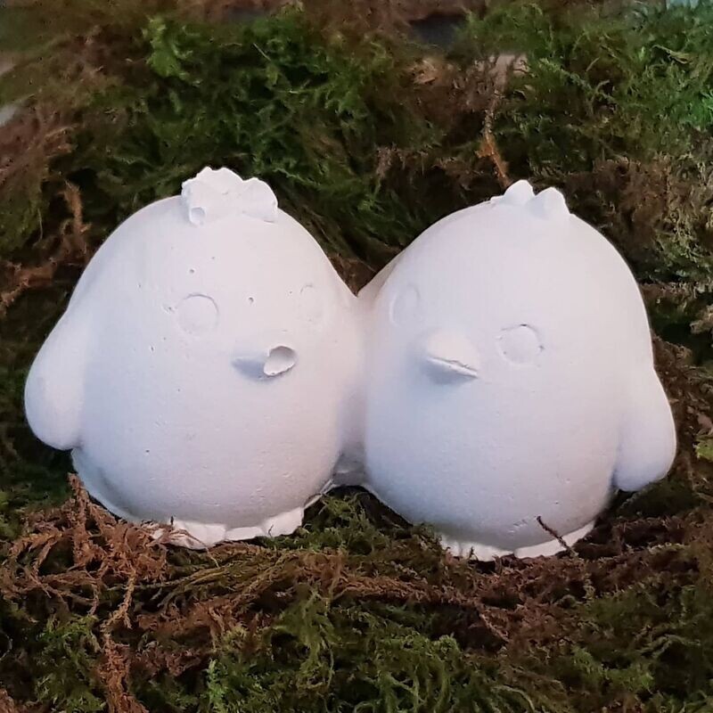 Silikon - Gießform - Süßes Vogel Mini-Paar Silikon - Gießform - Süßes Vogel Mini-Paar