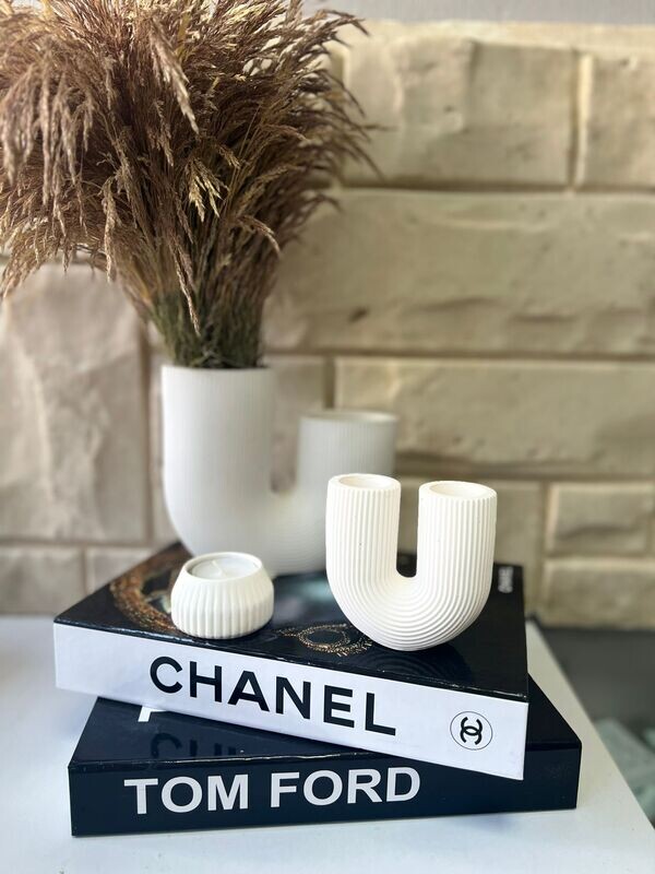 Silikon - Gießform - Blumenvase U Form – 2 Varianten Silikon - Gießform - Blumenvase U Form – 2 Varianten
