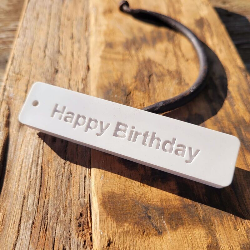Silikon - Gießform - Etiketten /Anhänger - Silikon - Gießform - Etiketten /Anhänger - "HAPPY BIRTHDAY"
