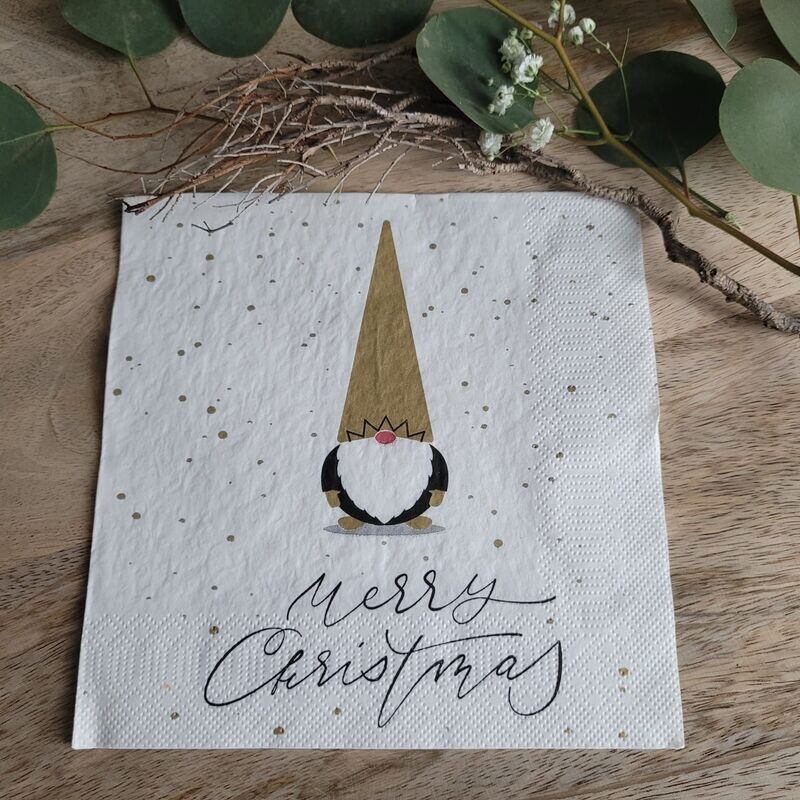 Serviette♥Merry Christmas Goldzauber♥ Serviette♥Merry Christmas Goldzauber♥