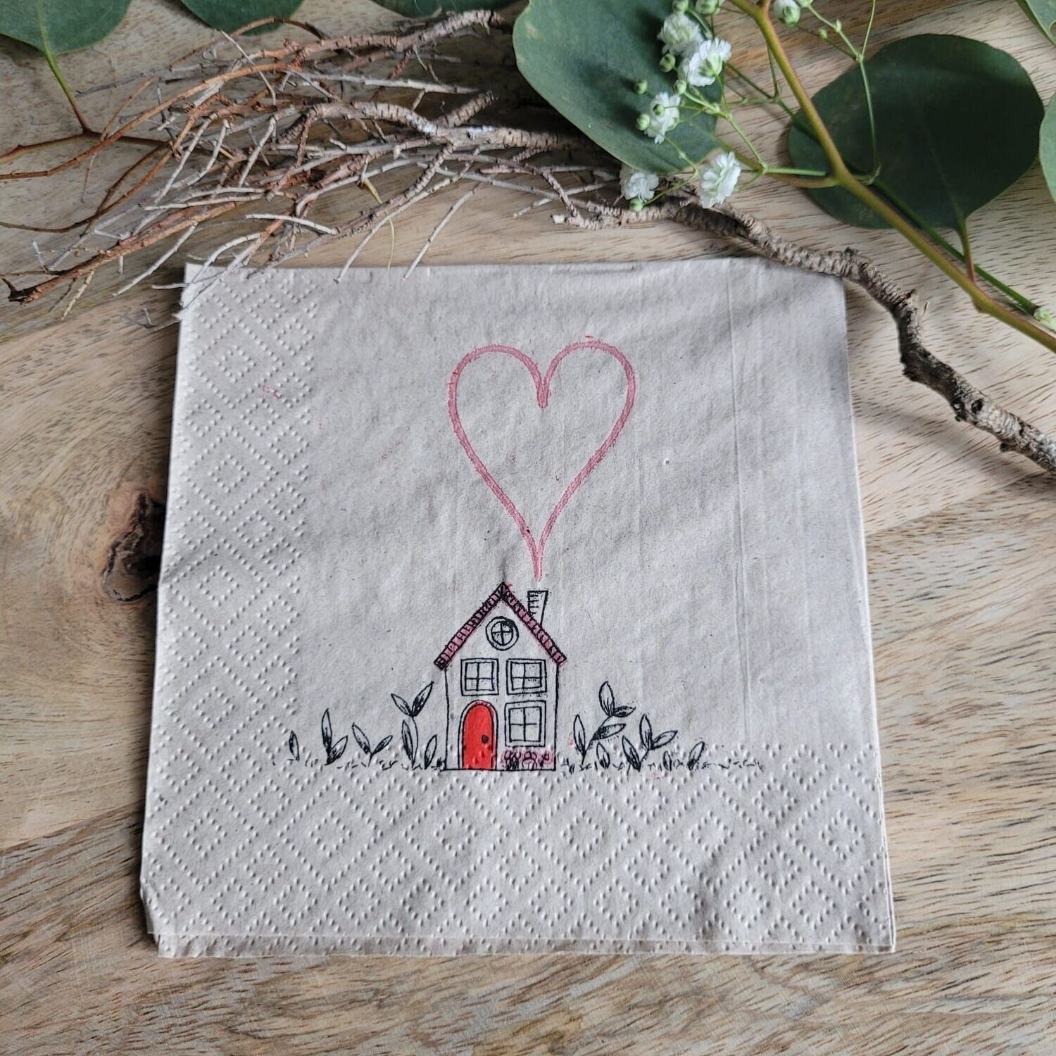 Serviette♥Herzliches Zuhause♥