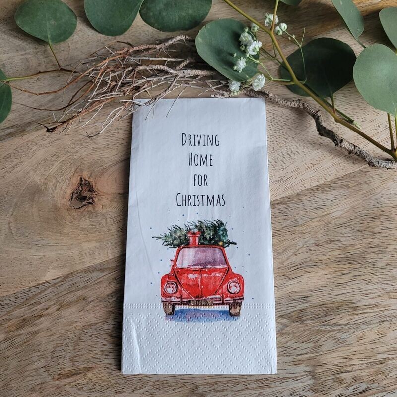 Serviette♥Driving Home for Christmas♥ Serviette♥Driving Home for Christmas♥