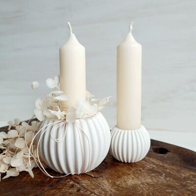 2-teilige Silikonformen Für Kerzenhalter - DIY Gießformen Für Gips & Harz