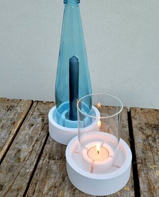 Silikon -Gießform-Flaschen Windlicht – 2 in 1