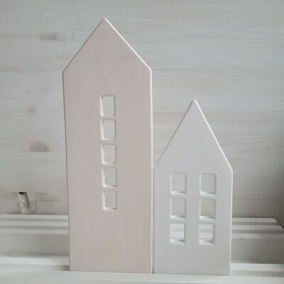 Silikon - Gießform - Schlichte Häuser für Steckleisten - Lichtdeko - 2 Größen