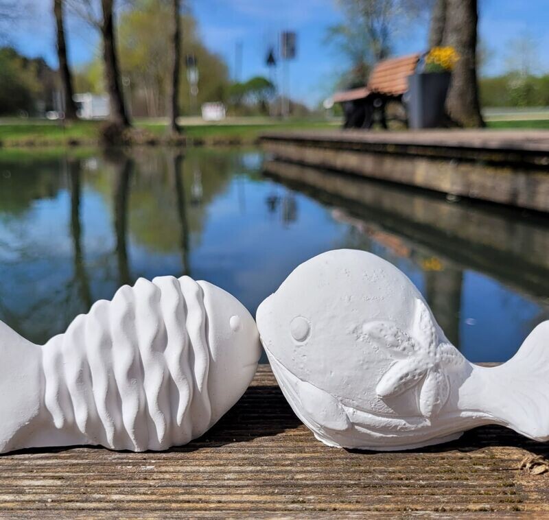 Silikon - Gießform - Fische in 2 Varianten Silikon - Gießform - Fische in 2 Varianten
