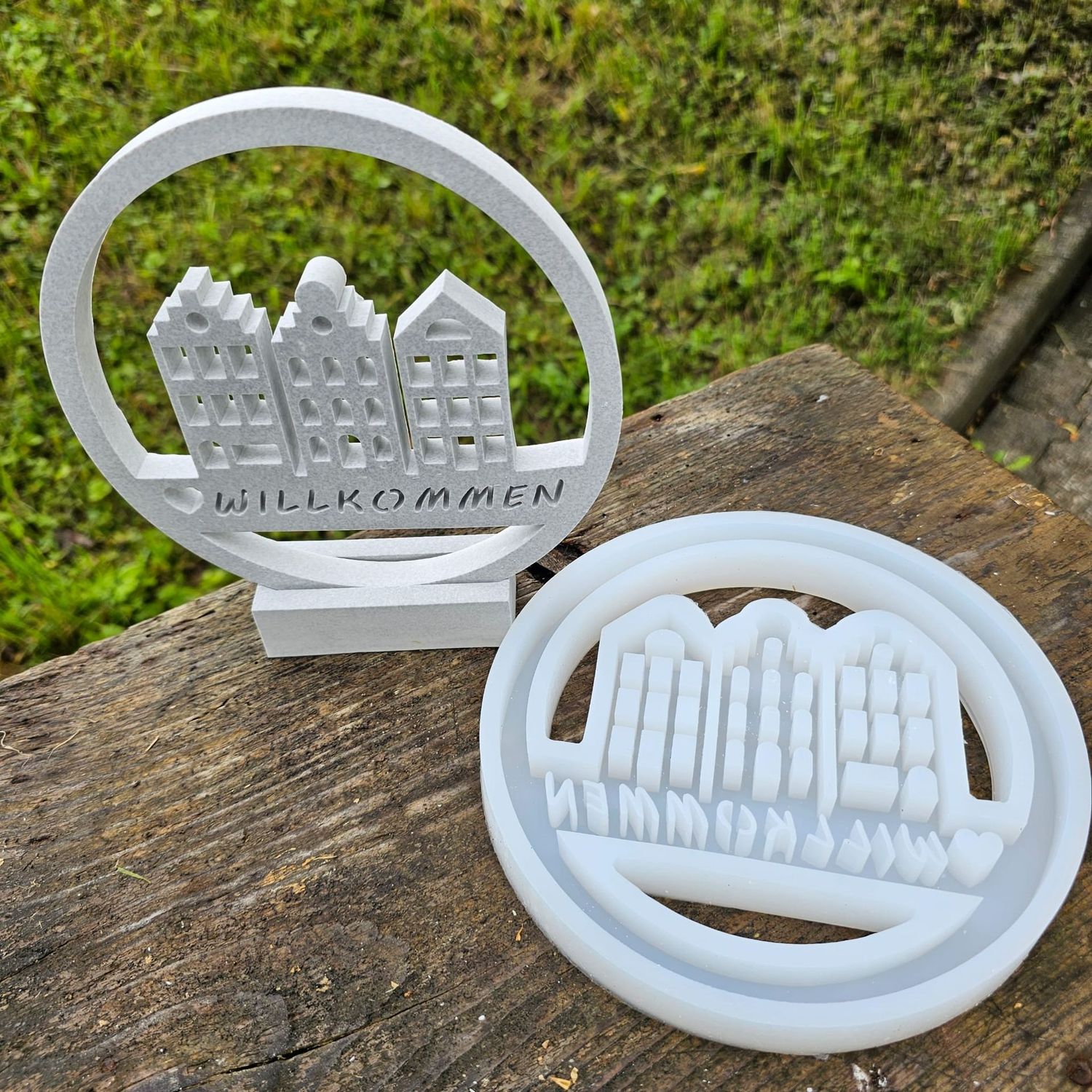 Silikon - Gießform - Kranz in 2 Varianten/B-Ware/SALE 75% Rabatt