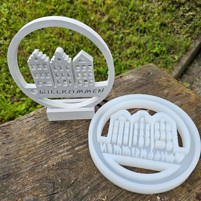 Silikon - Gießform - Kranz in 2 Varianten/B-Ware/SALE 75% Rabatt
