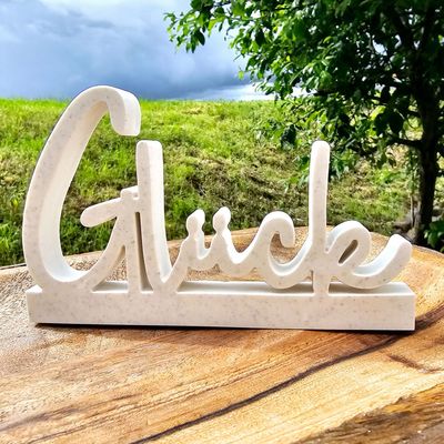 Silikon-Gießform - Schriftzug GLÜCK