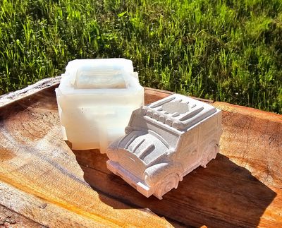 Silikonform Mit Zwei Schleifen - Perfekt Für DIY Auto-Frische, Seifen, Kerzen, Harz-Anhänger & Mehr