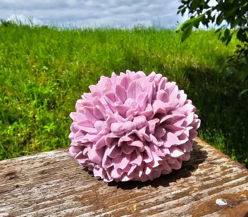 Silikon - Gießform - Blumenkugel Silikon - Gießform - Blumenkugel