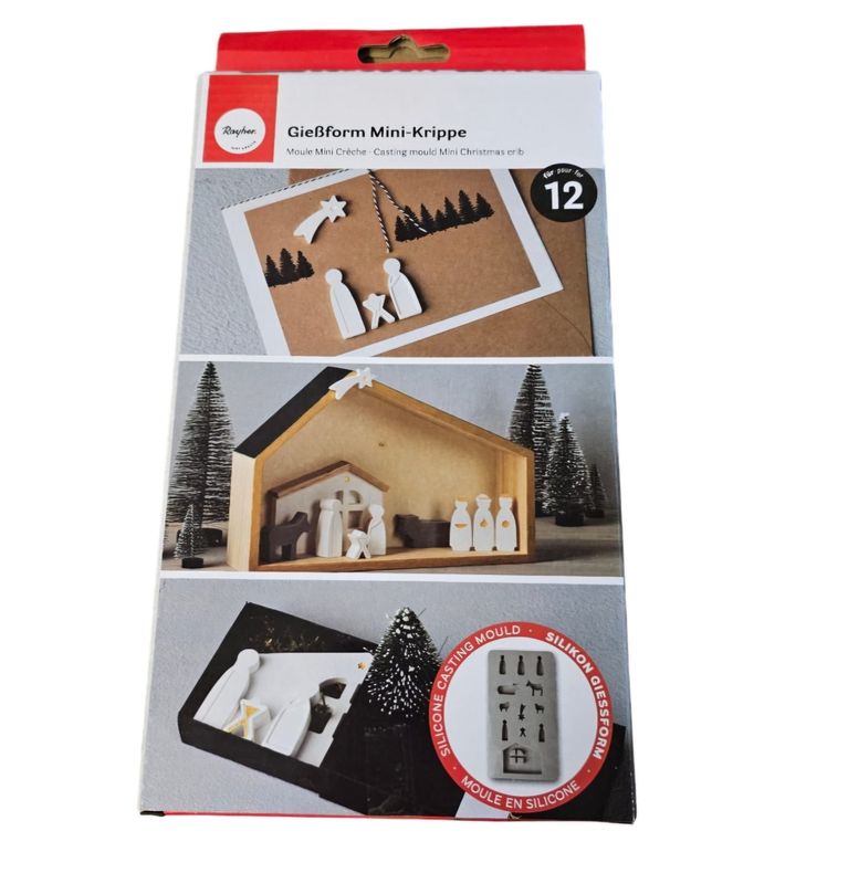 Silikon-Gießform - RAYHER - Mini Krippe Silikon-Gießform - RAYHER - Mini Krippe