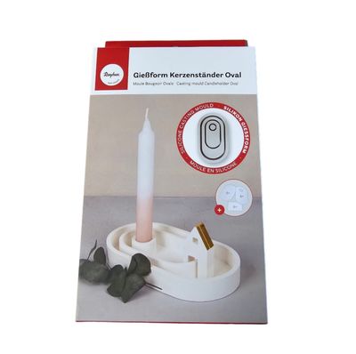 Silikon-Gießform - RAYHER  Kerzenständer oval